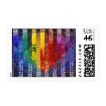 Counundrum I – Rainbow Woman Postage Stamps