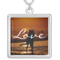 Couple at Sunset necklaces