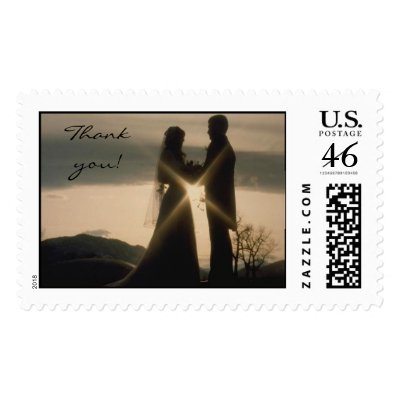 Couple at Sunset  Stamp