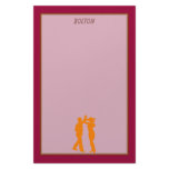 Couple Dance Spin Dancing Silhouette Stationery