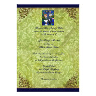 Couple Day of the Dead Wedding Invitation