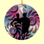 Couple Facing the Future ornaments