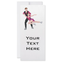couple figure skating illustration rack cards