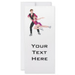 couple figure skating illustration rack cards