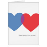 Couple Hearts For Valentine's Card cards