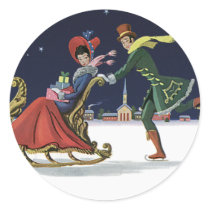 Couple Ice Skating stickers by Tchotchke Couple Ice Skating stickers