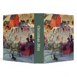 Couple in a Christmas Sleigh, Love and Romance 3 Ring Binders
