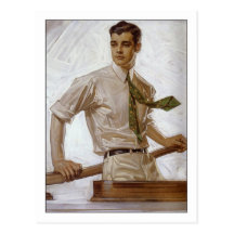 Couple in Boat by Joseph Leyendecker Postcards