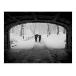Couple in Snowstorm, Central Park Postcards