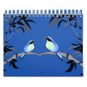 Couple of Blue Birds - Note Book - Customized calendars