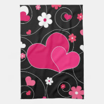 Couple of hearts kitchen towels