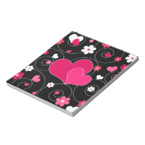 Couple of hearts notepads
