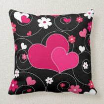 Couple of hearts pillows