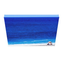 Couple on beach gallery wrap canvas