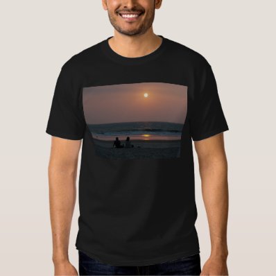 Couple on the Beach at Sunset T-shirt