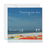 Couple on the Sandy Beach Custom Invites