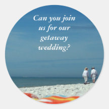 Couple on the Sandy Beach Sticker