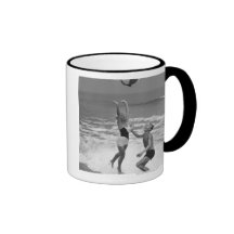 Couple Playing with a Beachball Coffee Mug