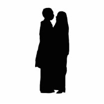 couple silhouette photo sculptures by Moondial couple silhouette photo sculptures