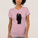 couple silhouette t-shirts by Moondial couple silhouette t-shirts