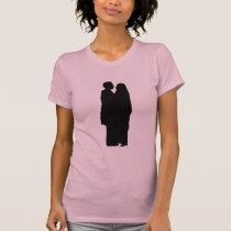 couple silhouette t-shirts
