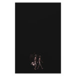 Couple Traveling X-Ray Skeletons - Red Stationery Design