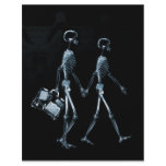 Couple Traveling X-Ray Vision Skeletons - Blue flyers