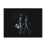 Couple Traveling X-Ray Vision Skeletons - Blue Post Card