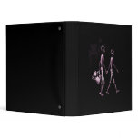 Couple Traveling X-Ray Vision Skeletons - Pink binders