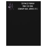 Couple Traveling X-Ray Vision Skeletons - Purple Letterhead