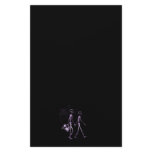 Couple Traveling X-Ray Vision Skeletons - Purple Customized Stationery
