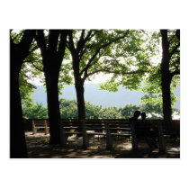 Couple Under the Trees Postcard postcards