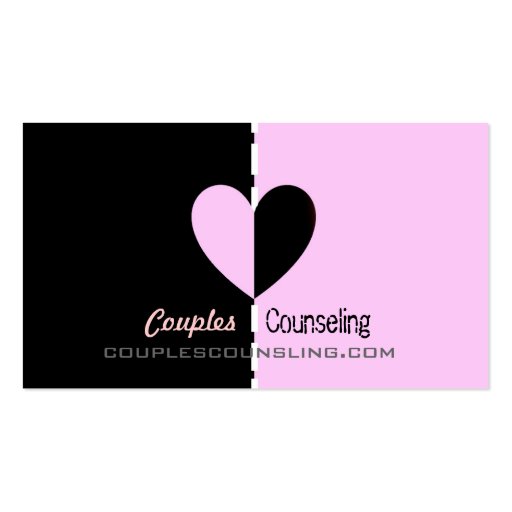 Couples Counseling Business Cards (front side)