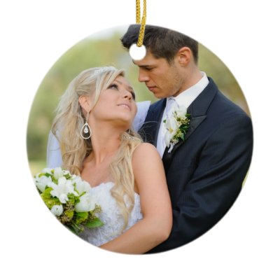 Couple's First Christmas Ornament | Monogram