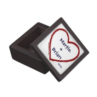 Couple's Initials/Names Love Trinket Box planetjillgiftbox