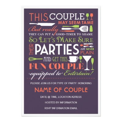 Couples Party Eggplant Announcement