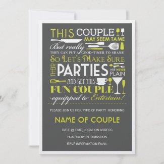 Couples Party Personalized Invites