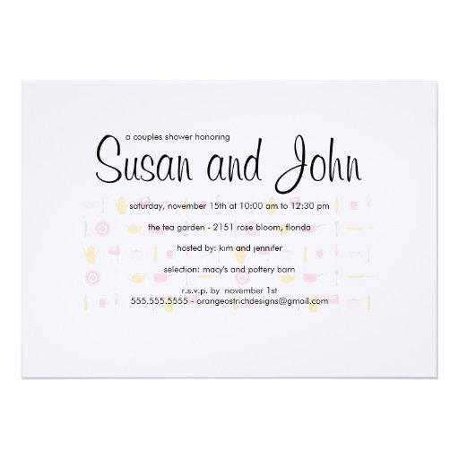 Couples Shower Invitation - Kitchen and Tool