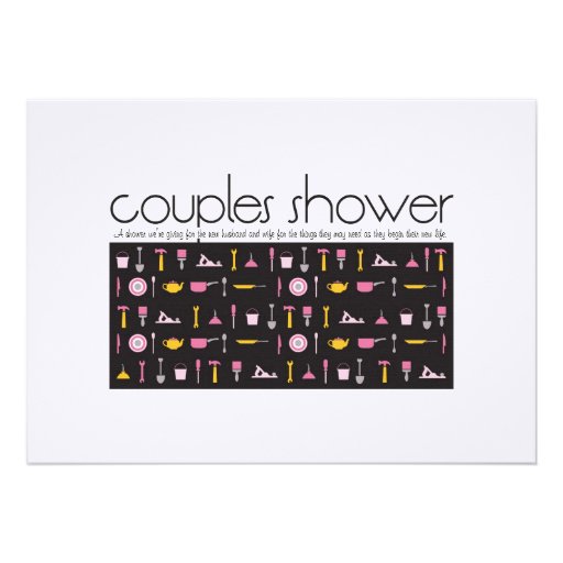 Couples Shower Invitation - Kitchen and Tool