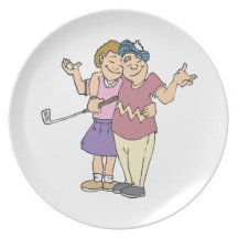 Couples That Golf Together Stay Together Dinner Plate