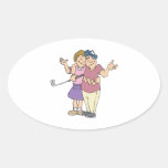 Couples That Golf Together Stay Together Sticker