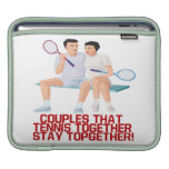 Couples That Tennis Together iPad Sleeve