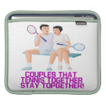 Couples That Tennis Together iPad Sleeve
