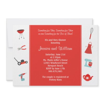 Couples Wedding Shower Invitation