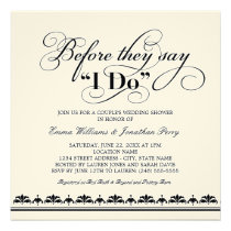 Couple's Wedding Shower Invitation | Wedding Vows