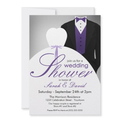 Couples Wedding Shower Invitations