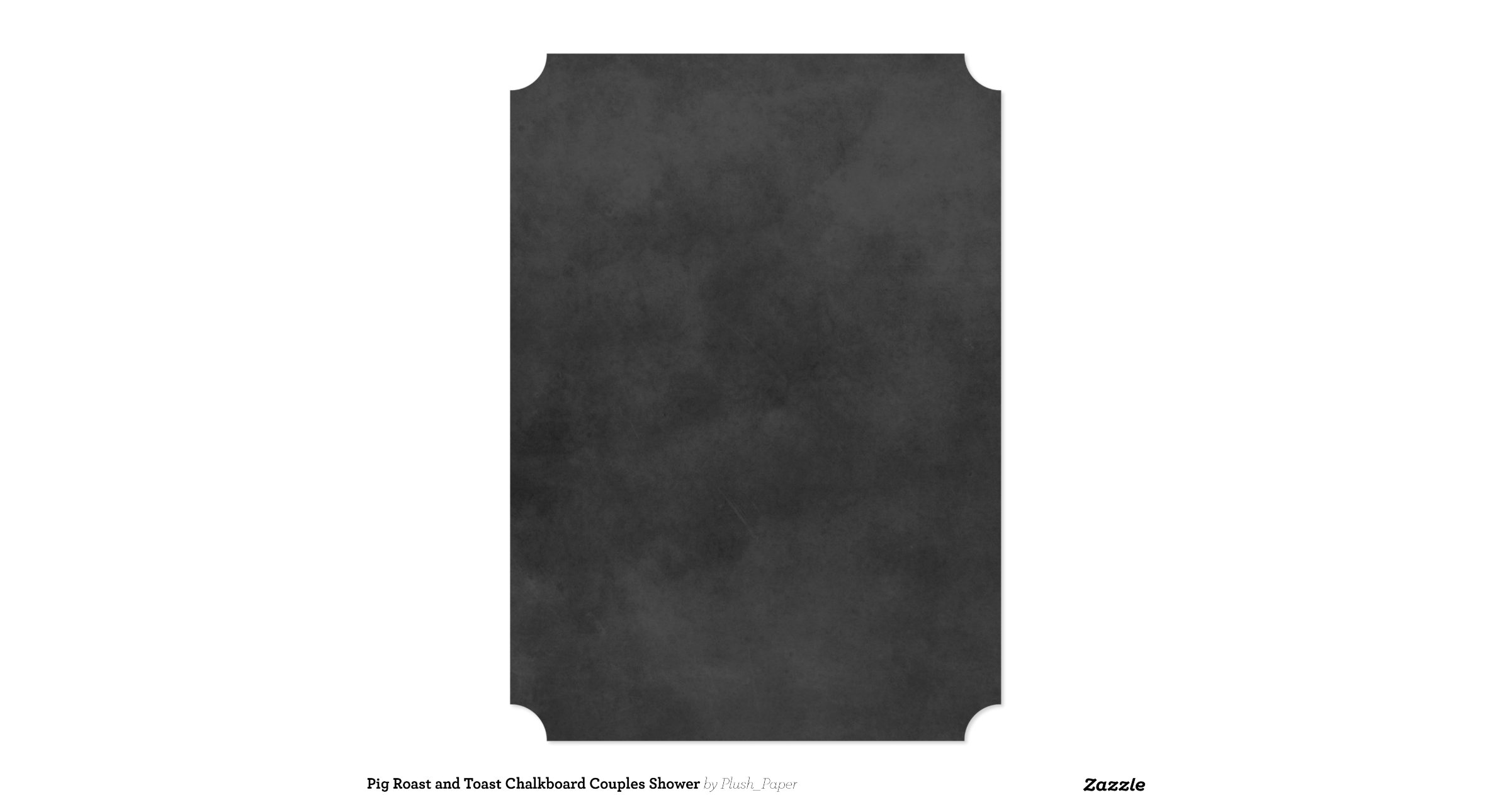 Couple's Wedding Shower Pig Roast & Toast 5x7 Paper Invitation Card