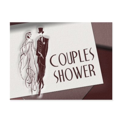 Couples Wedding Shower Postcard