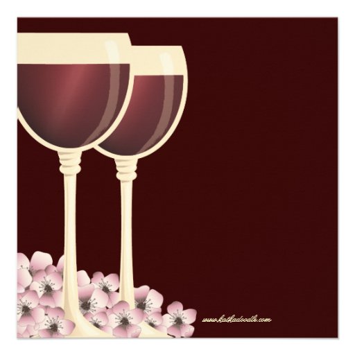 Couples Wedding Shower Wine Themed Invitation