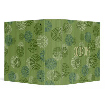 Coupon Clippings in Retro Vinyl Binder